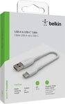 Belkin USB-C/USB-A Kabel PVC, 15cm Smartphone-Kabel, USB Typ A, USB-C (15 cm)