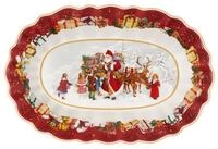 Villeroy & Boch Serviersch&uuml;ssel Toy's Fantasy Schale oval gro&szlig;, Santa u Kinder,
