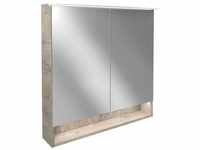 FACKELMANN Badezimmerspiegelschrank B.Style LED Spiegelschrank 80 cm...