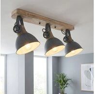 Steinhauer LIGHTING LED Deckenleuchte, Leuchtmittel nicht inklusive, Holz Decken