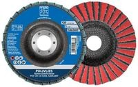Pferd Schleifscheibe PFERD TOOLS POLIVLIES-F&auml;cherscheibe PVZ Keramik &Oslash; 125 mm