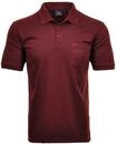 Poloshirt RAGMAN "Poloshirt Softknit-Polo", Herren, Gr. M, rot, Obermaterial: 70%