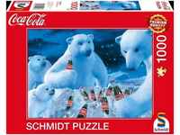 Schmidt Spiele Puzzle Coca Cola Puzzle 1000 Teile. Motiv Polarbären, 1000