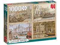 Puzzle 18855 Anton Pieck Kanalboote - 1000 Teile Puzzle, 1000 Puzzleteile