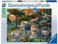 Ravensburger Puzzle Ravensburger 16598-Wolfsrudel im Frühlingserwachen,...