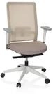 hjh OFFICE Drehstuhl Profi B&uuml;rostuhl Pure White Stoff / Netzstoff (1 St),