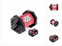 Milwaukee Baustrahler M18 AL-501 Akku LED Flutstrahler mit 1100 Lumen + 1x 5,0...
