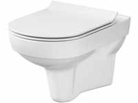 Primaster Wand-Tiefspül-WC Klea spülrandlos weiß