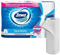 ZEWA Papierk&uuml;chenrolle Zewa K&uuml;chenrollen WISCH&WEG Sparblatt 2-lagig, 4 Rollen