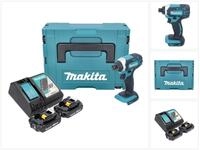 Makita Akku-Schlagschrauber DTD 152 RAJ Akku Schlagschrauber 18 V 165 Nm 1/4" +...