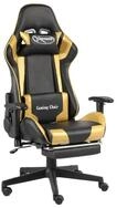 vidaXL Gaming-Stuhl Gaming-Stuhl mit Fu&szlig;st&uuml;tze Drehbar Golden PVC (1 St)
