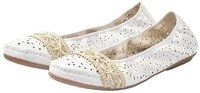 Rieker Ballerina Slipper, Flache Schuhe mit Rundum-Gummizug
