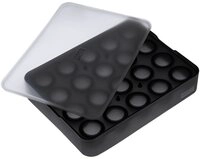 Lurch Eisw&uuml;rfelform Eisw&uuml;rfelform Kugel 3 cm Flexi-Form schwarz, (1-tlg),