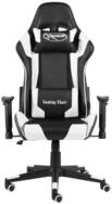 vidaXL Gaming-Stuhl Gaming-Stuhl Drehbar Wei&szlig; PVC (1 St)