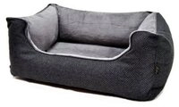 Ollesch Tierbett Lebon Hundebett Louis PLUS - Grau Gr&ouml;&szlig;e: 80 x 60 cm, Extraweiche
