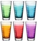 LEONARDO Glas Vario Struttura, Kalk-Natron Glas, 6 Trinkgl&auml;ser, Sp&uuml;lmaschinenfest,