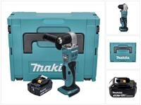 Makita Akku-Winkelbohrmaschine DDA 351 F1J Akku Winkelbohrmaschine 18 V 13,5 Nm...