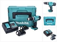 Makita Akku-Schlagbohrschrauber DHP 453 SYJ Akku Schlagbohrschrauber 18 V 42 Nm...