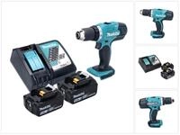 Makita Akku-Schrauber DDF 453 RT Akku Bohrschrauber 18 V 42 Nm + 2x Akku 5,0 Ah...