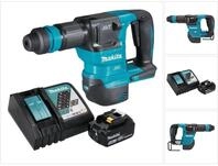 Makita Abbruchhammer DHK 180 RT1 Akku Mei&szlig;elhammer 18 V 3,1 J SDS Plus Brushless +