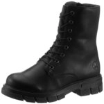 Rieker Schn&uuml;rboots mit kr&auml;ftiger Profilsohle
