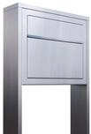 Bravios Briefkasten Standbriefkasten Elegance Edelstahl