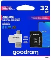 Goodram Speicherkarte microSDHC kl. 10 UHS-I + Adapter + Kartenleser...
