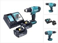 Makita Akku-Schrauber DDF 453 RG Akku Bohrschrauber 18 V 42 Nm + 2x Akku 6,0 Ah...