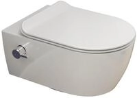SSWW Dusch-WC mit Softclose WC-Sitz Tiefsp&uuml;l-WC sp&uuml;lrandloses WC Taharet,