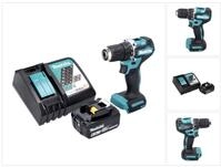 Makita Akku-Schrauber DDF 487 RG1 Akku Bohrschrauber 18 V 40 Nm Brushless + 1x...