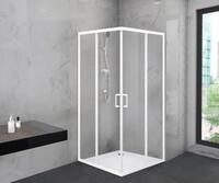 Marwell Eckdusche, BxT: 90x90 cm, Einscheibensicherheitsglas