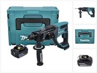 Makita Akku-Kombibohrhammer DHR 202 G1J Akku Kombihammer 18 V 2,0 J SDS Plus +...