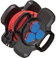Brennenstuhl Gummi-Kabelhaspel Kompakt IP44 1169710100 Kabeltrommel,...