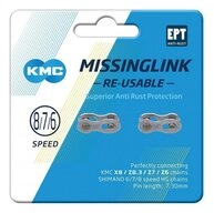 KMC Fahrradkette KMC 7/8R EPT 8-fach Missing Link Kettenschloss -...