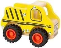 Small Foot Spielzeug-LKW Baufahrzeug aus Holz, f&uuml;r Kinder ab 18 Monaten, Gelb