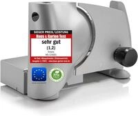 Emerio Allesschneider MS-125001 mit Edelstahl Wellenschliff-Messer, 110 W