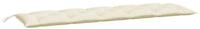 vidaXL Bankauflage, Gartenbank-Auflage Cremewei&szlig; 180x50x7 cm Oxford-Gewebe