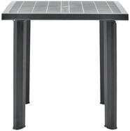 vidaXL Gartentisch, Outdoor Tisch Anthrazit 80 x 75 x 72 cm Kunststoff