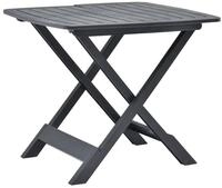 vidaXL Gartentisch NA Gartentisch Klappbar Anthrazit 79x72x70 cm Kunststoff