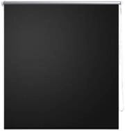 Verdunklungsrollo, vidaXL, Verdunkelungsplisee Rollo 120 x 230 cm schwarz