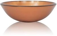 vidaXL Waschbecken Waschbecken Hartglas 42 cm braun