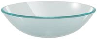 vidaXL Waschbecken Waschbecken Hartglas 42 cm Mattiert