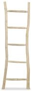 vidaXL Handtuchhalter, Handtuchhalter Leiter mit 5 Sprossen Teak 45 x 150 cm