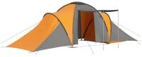 vidaXL Kuppelzelt Campingzelt 6 Personen Grau und Orange, (1 tlg)