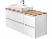 Saphir Waschtisch Quickset 360 Waschplatz mit Keramik-Aufsatzbecken,...