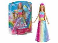 Barbie Anziehpuppe Magisches Haarspiel Puppe Barbie Regenbogen Prinzessin Mattel