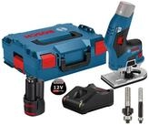 BOSCH Kantenfr&auml;ser Bosch Akku-Kantenfr&auml;se GKF 12V-8 12 V / 1x 2,0 Ah Akku +