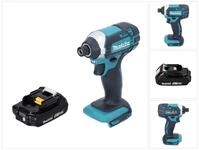 Makita Akku-Schlagschrauber DTD 152 A1 Akku Schlagschrauber 18 V 165 Nm 1/4" +...