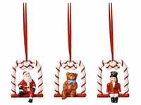 Villeroy & Boch Nostalgic Ornaments Ornamente Harlekin, Teddy und Santa 3tlg....