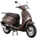 Alpha Motors Motorroller Cappucino, 125 ccm, 85 km/h, Euro 5+, mattbraun